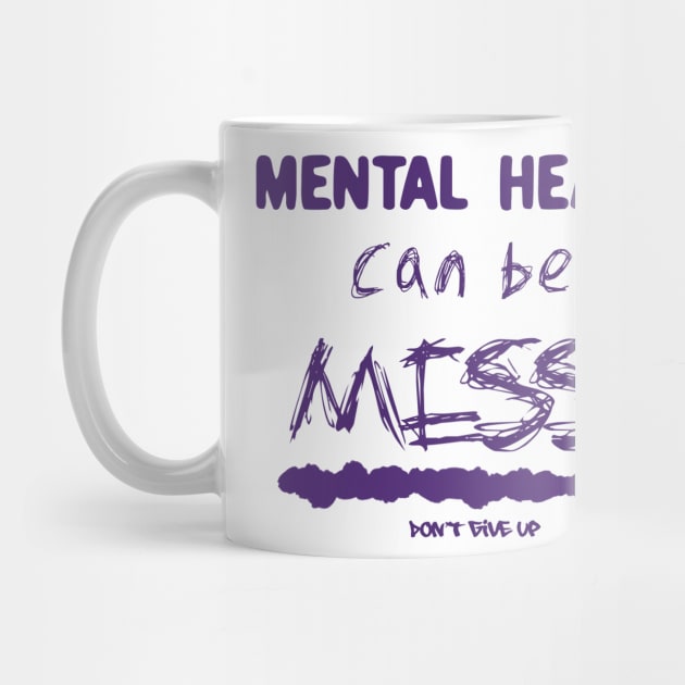 Mental health can be messy- purple by Sunsettreestudio